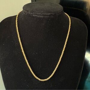 Dior Christian Dior Vintage Elegant Gold Necklace